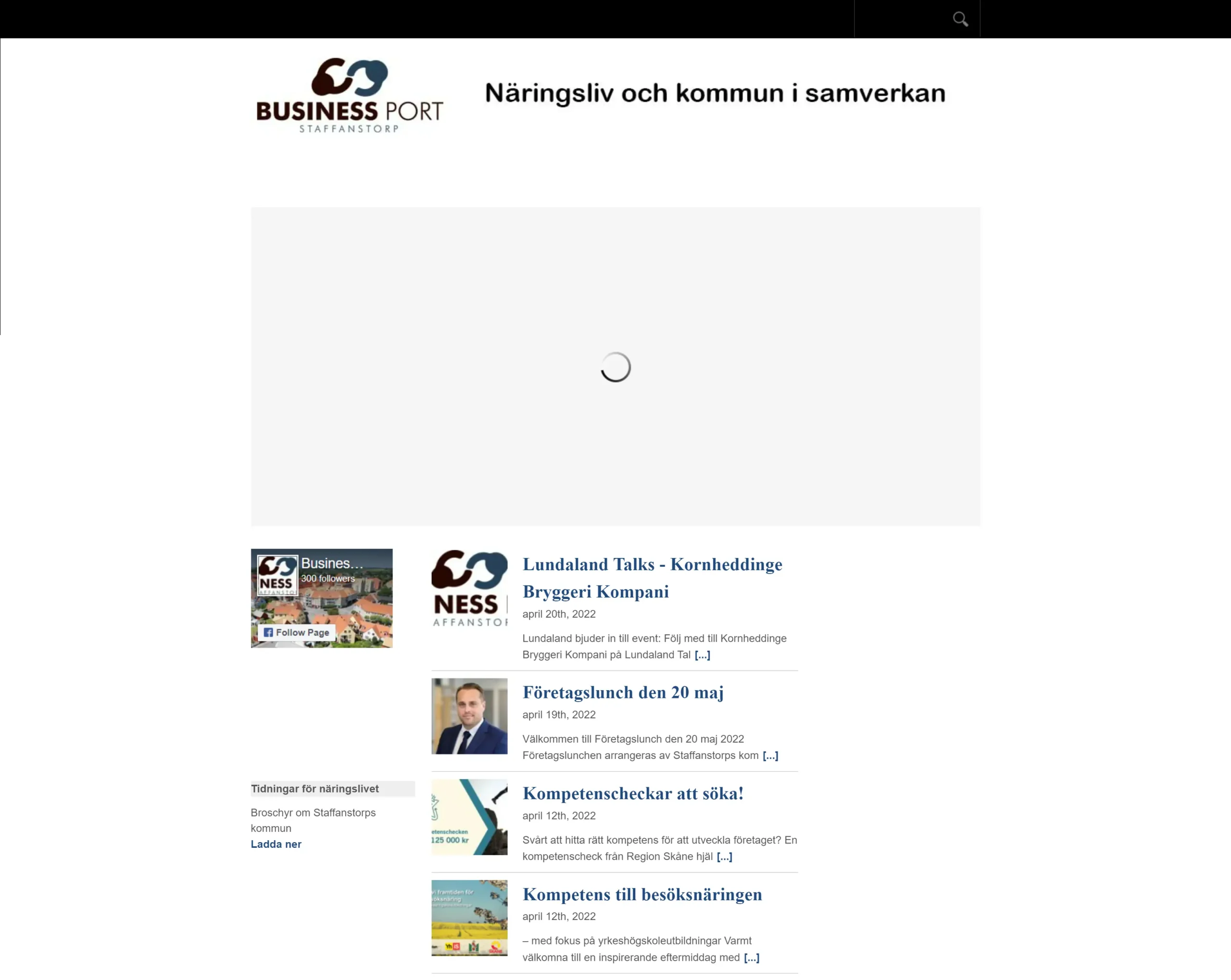 Business Port Gammal startsida