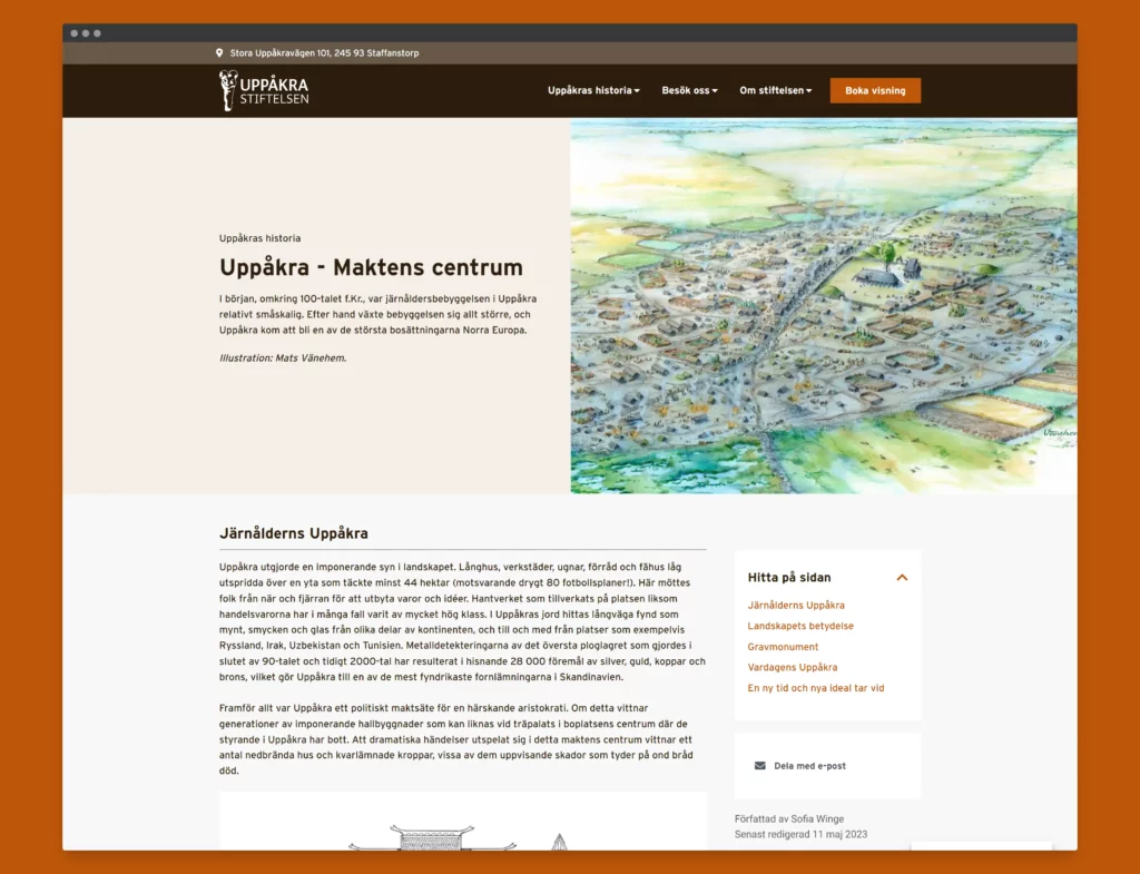 Faktasida Uppåkra.se