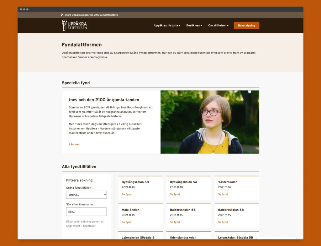 Fyndplattformen Uppåkra.se